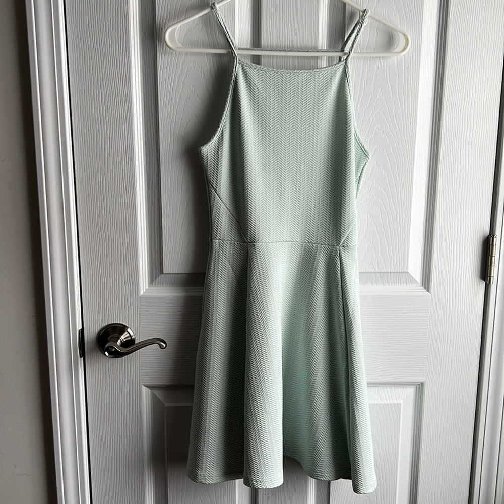 Mint colored strappy dress